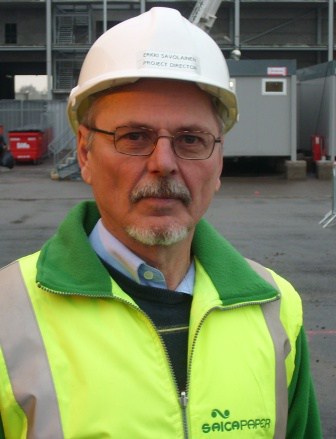 Erkki Savolainen is project manager for the SAICA mill at Partington